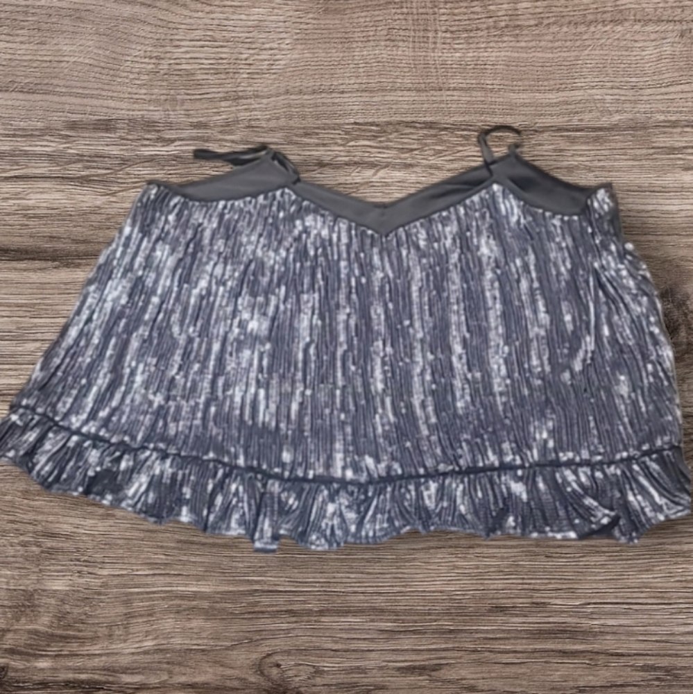 WOMEN'S ANTHROPOLOGIE SEQUENCE CAMISOLE SHIRT - Picture 5 of 6
